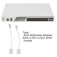 thumbnail image 2 of 2 socket 8P4C / RJ45 male RJ11 6P4C to female M / F Adapter telephone Ethernet, 2 of 8