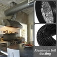 Long Metal Connection Aluminum Pipe Foil Ducting Vent Hose for Dryer