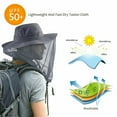 thumbnail image 4 of Ludlz Mosquito Head Net Hat, Wide Brim Sun Hat with Mosquito Head Net for Outdoor Fishing Hunting Camping,Men Women Cap Away from Insect and Bug, 4 of 7