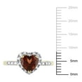 thumbnail image 2 of Everly Women's Garnet 10k Yellow Gold Ring, 2 of 6