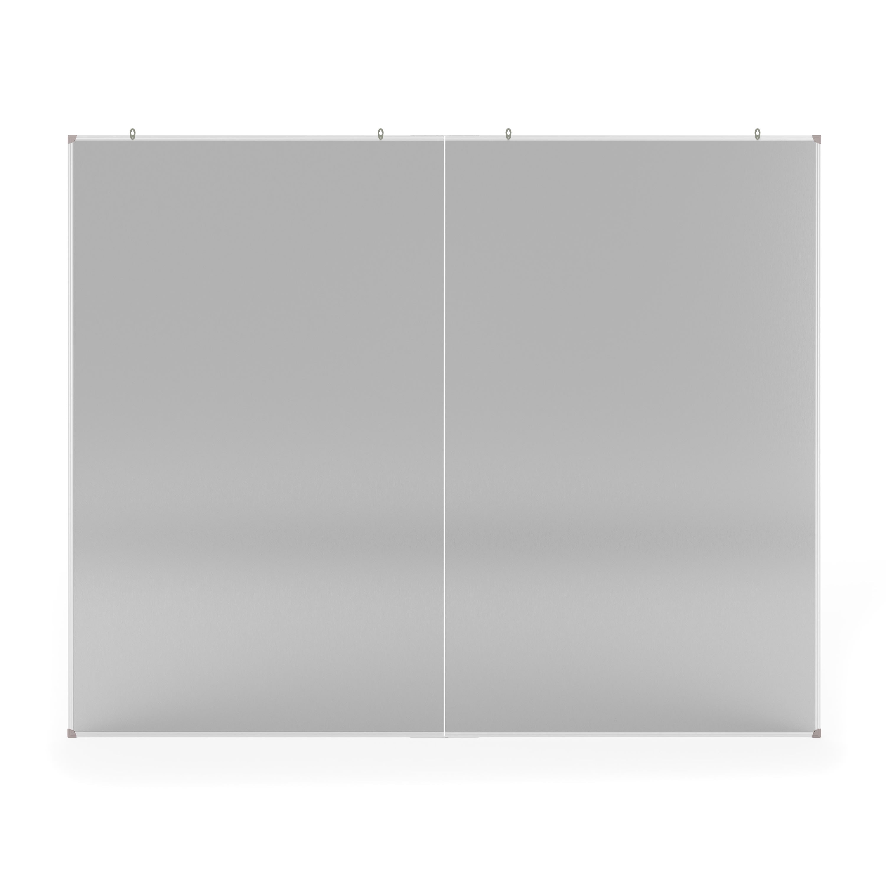 Emma + Oliver 60" x 48" Dry Erase Board for Wall with Aluminum Whiteboard Frame and Removable Marker Tray, 3 Markers, 1 Eraser, 6 Magnets Included