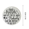 thumbnail image 3 of Luxcidy 1PCS Round Friendship Ornament, Circular Acrylic Friend Gift, Best Friend Christmas Present, for Holiday Gift Exchange, Memorable Bestie Keepsake for Christmas Tree Decorating Parties(C), 3 of 7