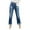 BU1, variant on Women's Relaxed-Fit Jeans Elegant High Waisted Straight Leg Stylish Rolled Hems Fashion Stretch Lifting Slim Denim Pants Elastic Waist Lightweight Trousers
