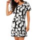 thumbnail image 2 of Disketp Cartoon Penguin para Camisón Corto de Manga Corta para Mujeres, Camisón Cómodo con Escote Redondo, Bonito y Confortable, 2 of 6