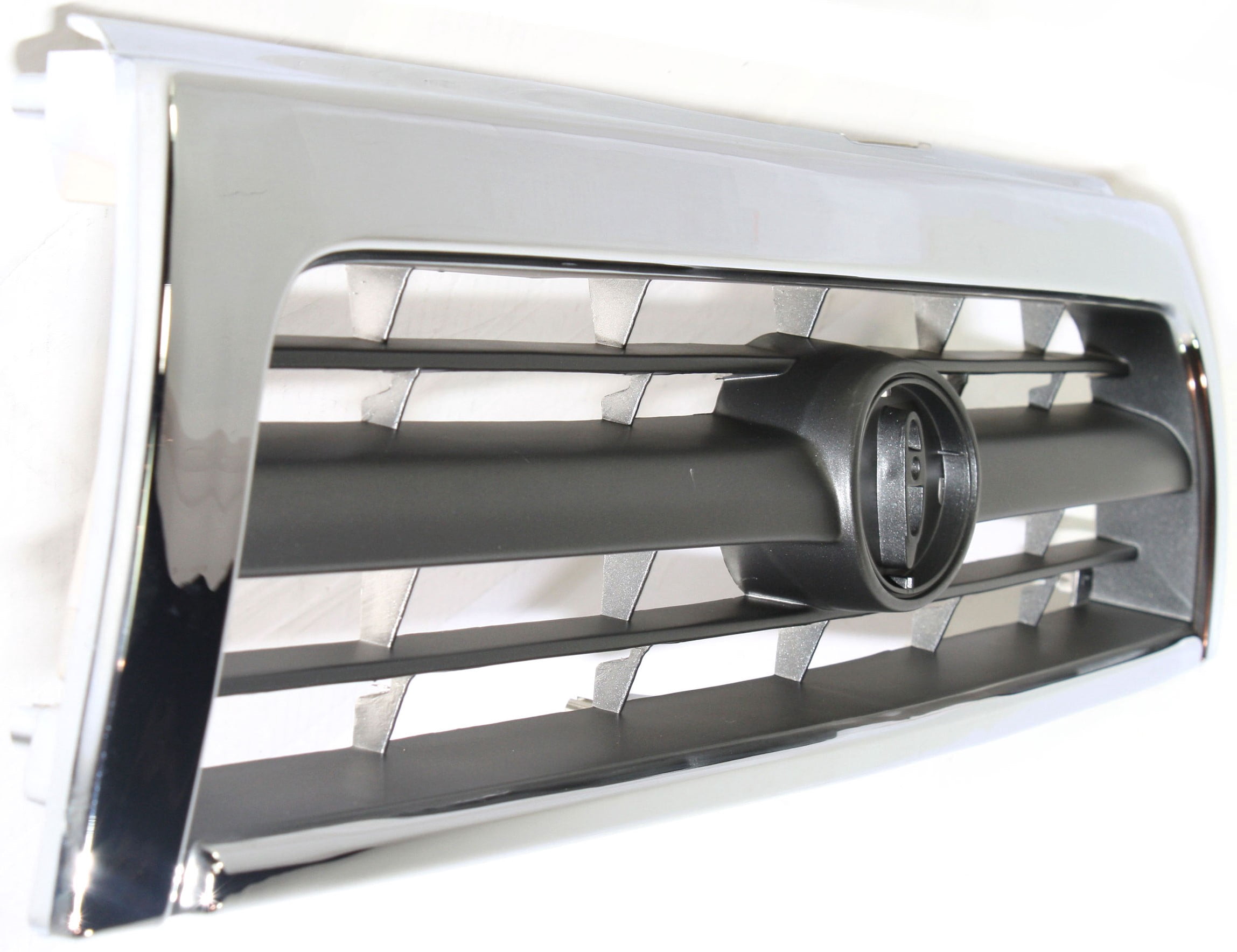 Grille Assembly Compatible With 1996-1998 Toyota 4Runner Chrome Shell with Silver Insert