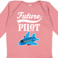 thumbnail image 4 of Inktastic Future Pilot Childs Airplane Flying Boys or Girls Long Sleeve Baby Bodysuit, 4 of 5