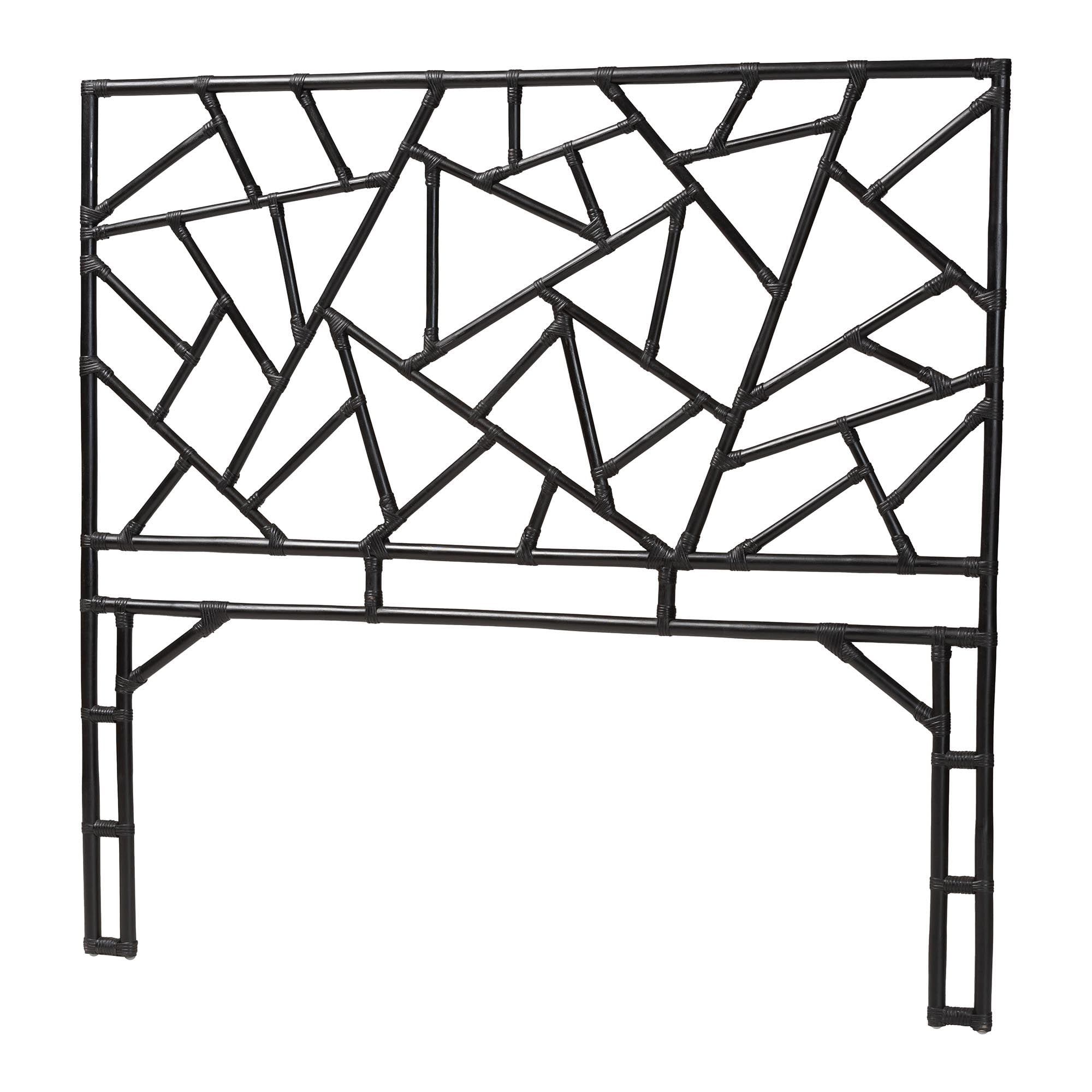 bali & pari Frydel Boho Standalone Headboard, Queen, Black