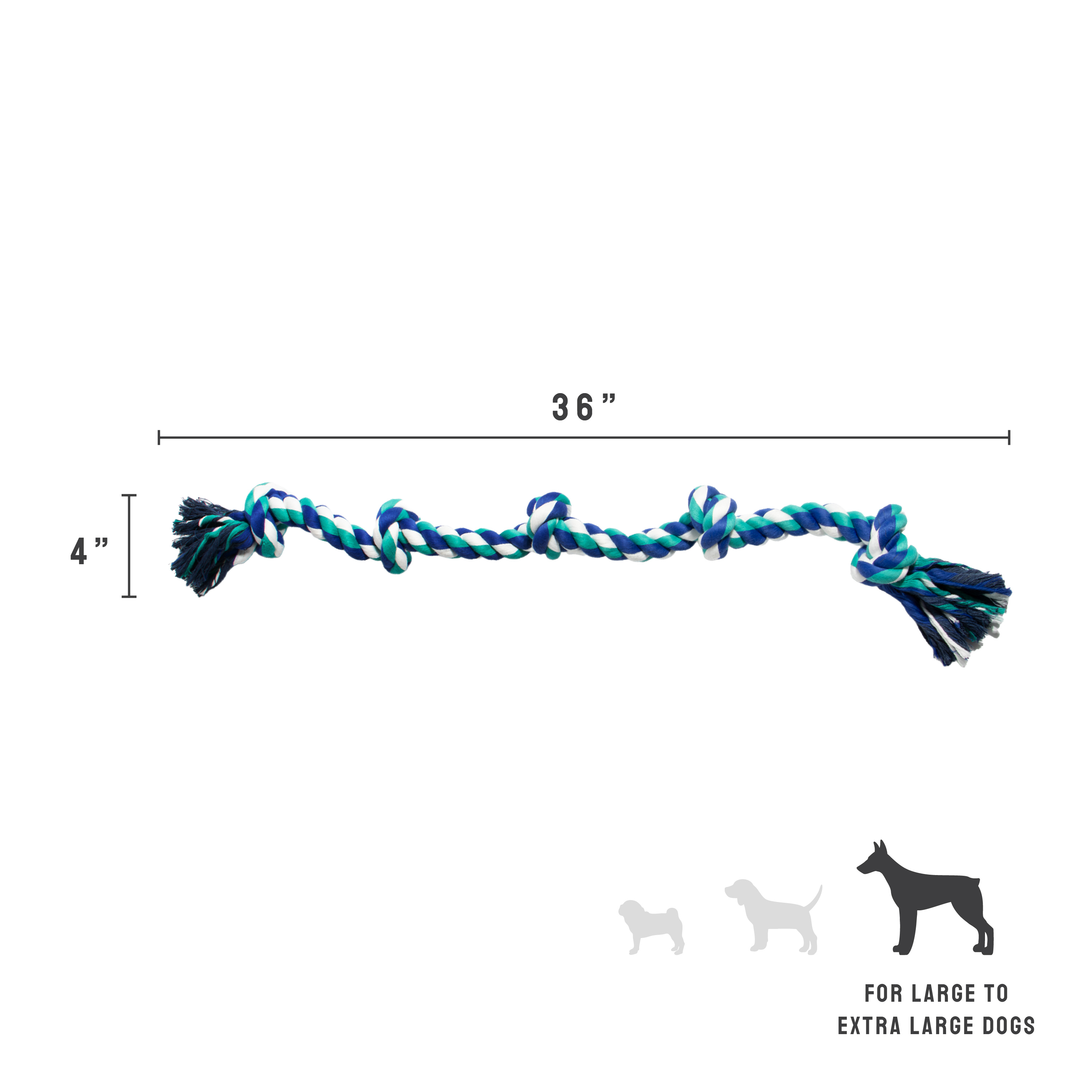 Mammoth Flossy Chews Extra Large 36-Inch Rope Toy photo 3