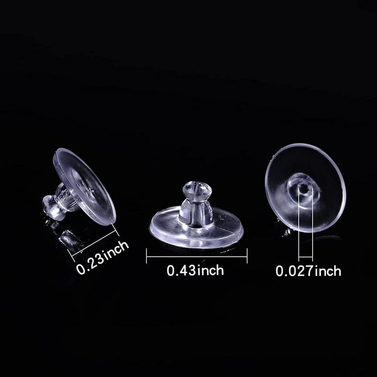 6mm Disc Earring Backs Sterling Silver 925 Ear Nuts Stopper
