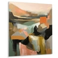 thumbnail image 2 of Designart "Transcending Reality Green and Beige II" Abstract Painting Metal Art Living Room, 2 of 5