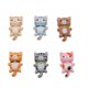 thumbnail image 1 of 6 uds lindo resina Jingle pequeña flor gato colgante encanto para DIY artesanía pulsera joyería collar llavero accesorios decorativos colgante amuleto JAMW Sencillez, 1 of 5