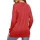 thumbnail image 2 of Gibobby Sudadera con forro polar Mujer 1 Uds. Sudadera holgada informal de manga larga con cuello redondo de Color sólido para mujer Otoño Invierno 1 Uds. Sudadera sin capucha(Rojo, S), 2 of 5