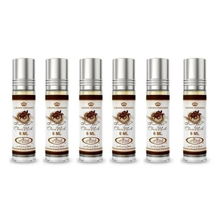 Al-Rehab Boule Roulante de Parfum Concentrée Choco Musk pour Unisexe, 0,2 Once (Lot de 6)