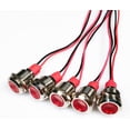 thumbnail image 2 of 5pcs 12mm LED Metal Indicator 110V-220VAC Light Waterproof Signal Lamp (Red), 2 of 6