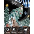 thumbnail image 7 of Gingerbread Christmas Cloth Napkins Set of 4 Reusable Dinner Napkins, Xmas Tree Snowflake Black Cocktail Napkin Washable Table Napkins for Wedding/Holiday Party/Baby Shower 20"x20", 7 of 7