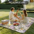 thumbnail image 4 of Dark Sage Green Botanical Outdoor Rug for Patio/Deck/Porch, Non-Slip Large Area Rug 5 x 8 Ft, Spring Floral Summer Botanical Retro Indoor Outdoor Rugs Washable Area Rugs, Camping Rug Carpet Runner, 4 of 8