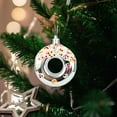 thumbnail image 5 of Beautynvta 4 Pcs Christmas Tree Decorations, 3.15'' Plastic Sweet Doughnuts Pendant, Shatterproof Christmas Dessert Hanging Decorations for Xmas Tree Windows Party Decor, 5 of 7