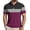 Purple, variant on Uwinwear Men's Polo Shirts Striped printed Short Sleeve Casual Polo Shirts Slim Fit Golf Shirts Big and Tall Summer Outdoor Lightweight Tops,Pink,S