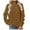 Brown, variant on GPOECD Womens Fall Winter Solid Color Round Neck Sweatshirt Pullover Long Sleeve Casual Comfortable Crewneck Top Relaxed Fit Loungewear Soft Basic Light Blue,L