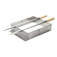 thumbnail image 1 of Tramontina Churrasco BBQ Stainless Steel Skewer and Grill Rack Set with Wood Handles, 1 of 6