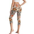 thumbnail image 2 of HELlHERO Aztec Style Printed Yoga Leggings for Women, Horse Printed Capri Leggings High Waisted Yoga Capris for Workout Gym, L, 2 of 7
