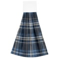 thumbnail image 7 of Haosy 2 Pack Kitchen Wash Cloths with Hanging Loops Absorbent Absorbent Quick Drying Hand Towels, Blue Scottish Tartan, 7 of 7