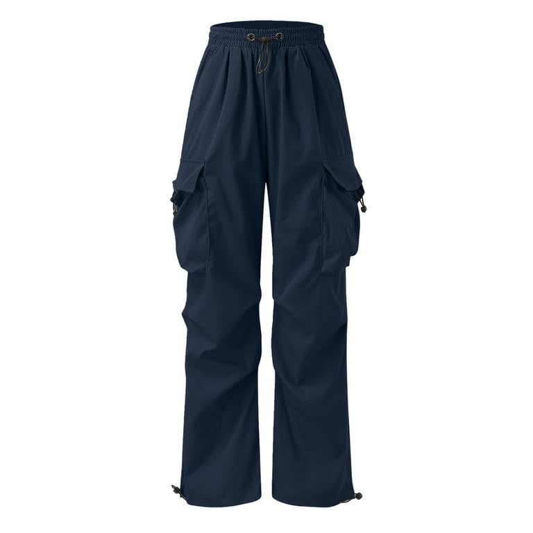 NIEWTR Men's Baggy Cargo Parachute Pants Trendy Casual NIEWTR Men's Baggy Cargo Parachute Pants Trendy Casual