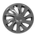 thumbnail image 6 of Ikon Motorsports, Wheel Cover Compatible With 2017-2023 Tesla Model 3 Gunmetal V1 Style ABS Plastic 18'' Hub Caps Hubcap Whirlwind Shaped Hub Cap Cyclone Rim Skin Covers 4PCS Replacement, 6 of 9