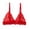 Red-05, variant on Thin Cup Lace Splicing Triangle Bralette for Women Wireless Breathable Comfort Daily Bra