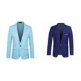 thumbnail image 1 of (2-Pack) Rinsvye Boys Korean Style Slim Fit Jacket For Formal Business Outings Breasted Coat For Kids School Events Wear Smart Appearance, 1 of 3