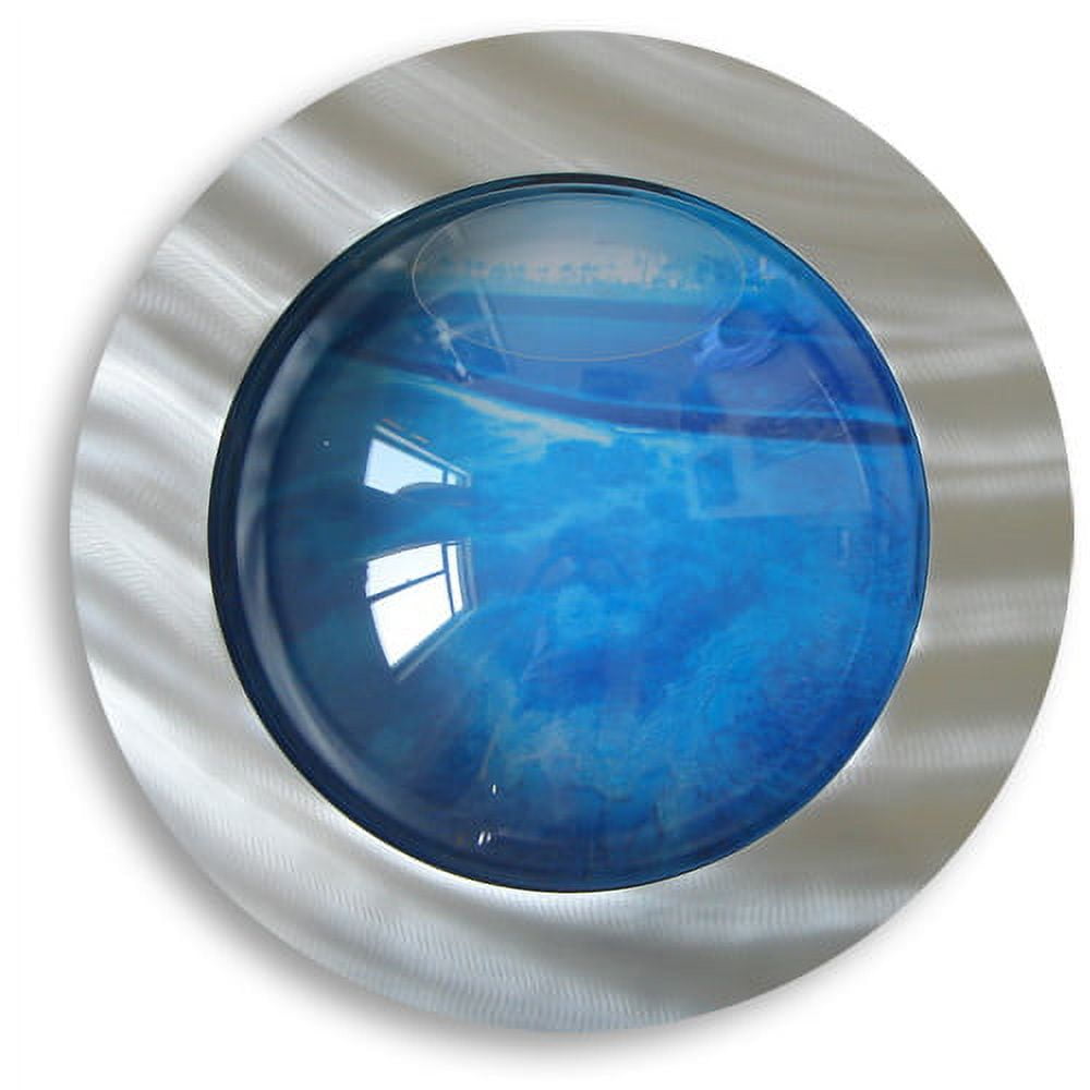 Vandue Deluxe Wall Mounted Brushed Aluminum Bubble Fish Tank