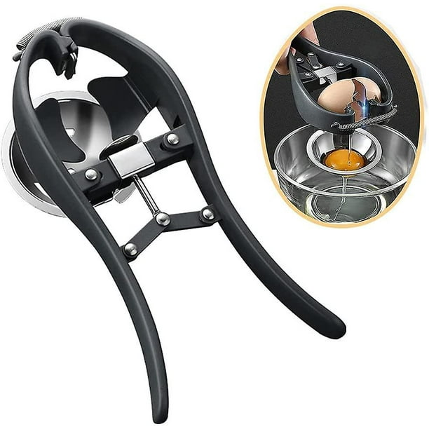 Galleta de huevos, abridor de huevos en L, herramienta automática para romper huevos, cortador de cáscara de huevo fácil, cortador de cáscara de huevo, separador de huevos, herramientas de cocina