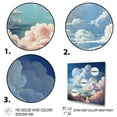 thumbnail image 3 of Designart "Canvas of the Skies Cloudy Artistry X" Landscapes Floater Framed Canvas Print, 3 of 7