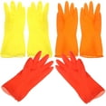 thumbnail image 1 of 3 pares de guantes de cocina, limpieza, lavado, trabajo, guantes de goma, guantes para lavar platos, guantes de lavado, 1 of 7