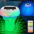 thumbnail image 1 of WUSUOWEI 1PC Solar Pool Floater with Colorful Lights,Remote Controlled Lights,Dynamic Floating Lights,Adjustable Release Open Floater Dispenser for Pool Large Capacity for Pool,Beach,Lake, 1 of 8