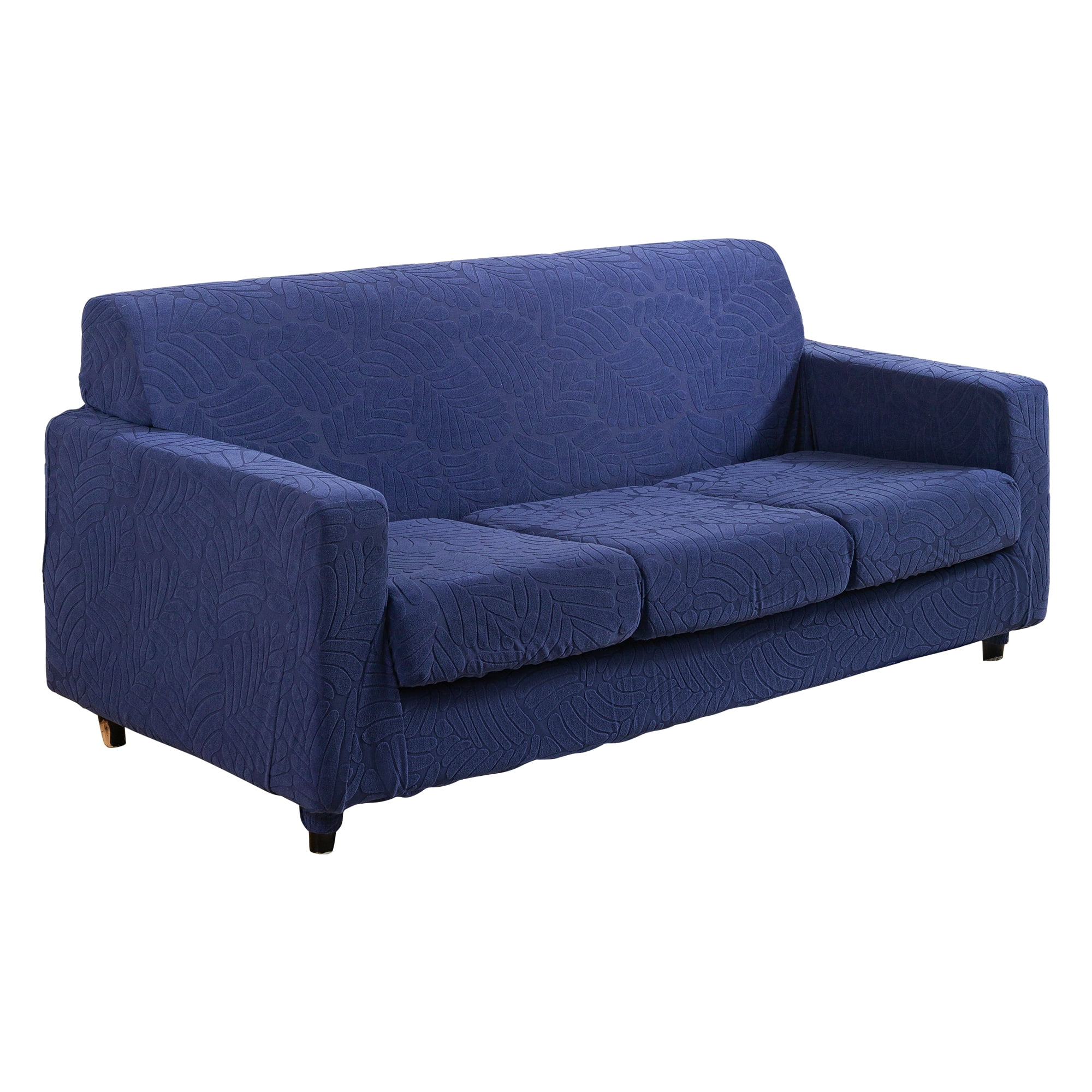 4 Piece High Stretch Sofa Slipcover Furniture Protector Form Fit Luxury Thick Sofa Cover for 3 Cushion Couch, Machine Washable
