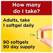 Nature Made CoQ10 400mg, Dietary Supplement for Heart Health Support, 90 Softgels, 90 Day Supply