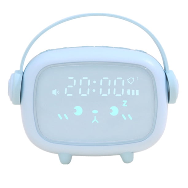 Luz nocturna LED para niños, despertador silencioso con luz nocturna para estudiantes