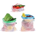 thumbnail image 4 of 12pcs Reusable Produce Bags - Mesh Produce Bags Drawstring Reusable Washable Vegetable Storage Bags Refrigerator Keep Fresh Grocery Food Fruits Veggie Green Net Bag Toy Storage Zero Waste Shop, 4 of 5