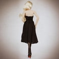 thumbnail image 4 of Vestido sin tirantes y zapatos de tacón alto a escala 1/6 para figura femenina de 12 pulgadas, 4 of 8