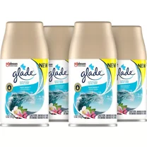 New Glade Air Freshener Automatic Spray Refill Aqua Waves Scent 6.2 Oz. 4/Pack
