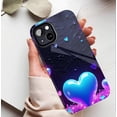 thumbnail image 5 of Neon Heart Valentine's Day Lover's iPhone Case, Glittery Textured Background for iPhone 11/12/13/14/15/16 (Pro Max/Plus), 5 of 9