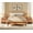 Mocha, variant on WAMPAT Nightstand with 1 Drawer & 1 Storage Cabinet, Modern Bedside Table with 2 Open Doors for Bedroom, Wood Rustic Side End Table for living Room.