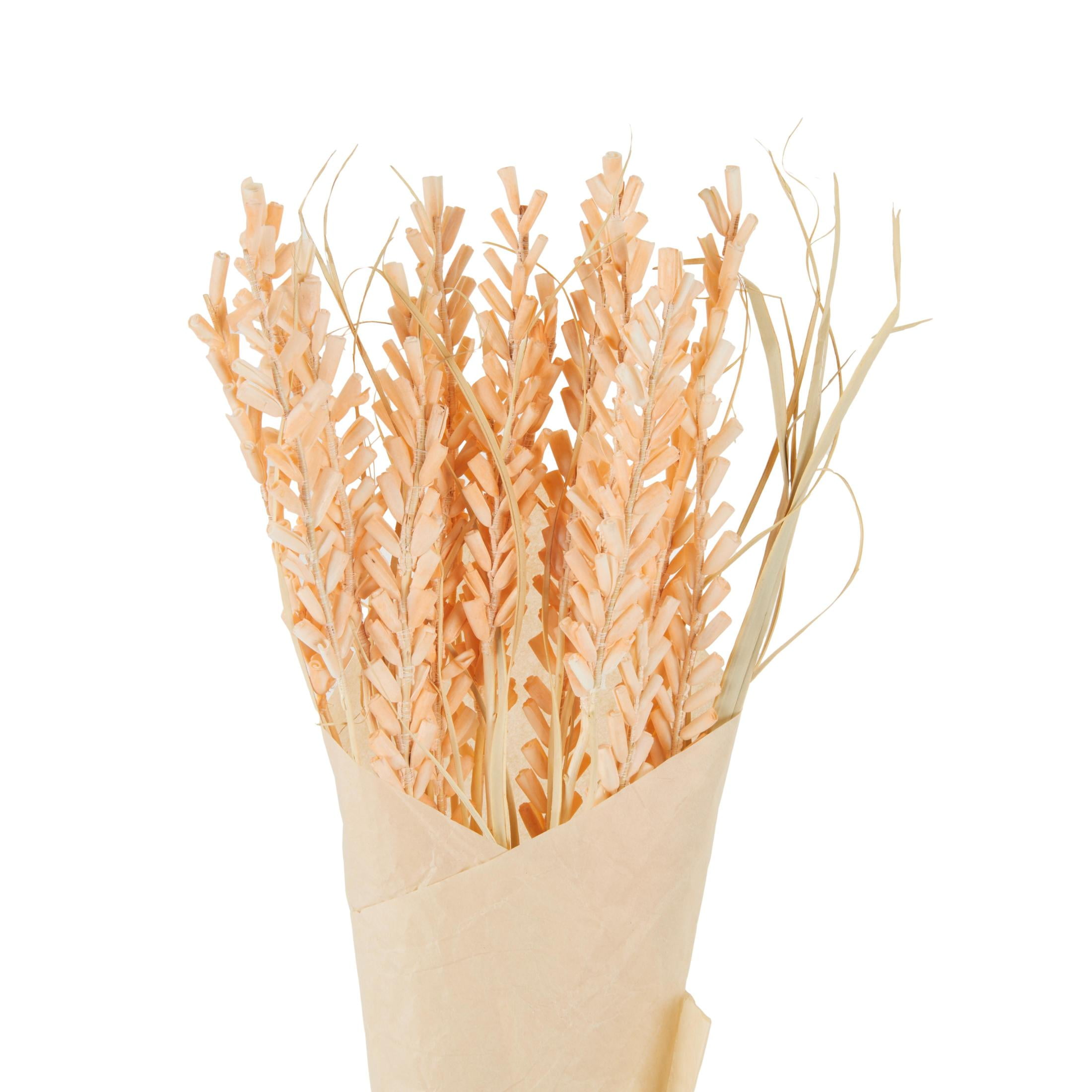 41" Tall Floral Bouquet Dried Plant Natural Foliage Branch Bouquet with Cream Stems, by DecMode