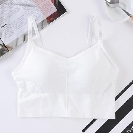 Womens Crop Tops Vest Bustier Tank Tops Lady Padded Bra Lace Sexy Lingerie
