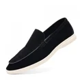 thumbnail image 2 of Suede Loafers for Men Slip-On Casual Dress Shoes Lightweight Walking Moccasins with Comfort Sole, 2 of 5