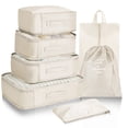 thumbnail image 1 of Mistaha Ensemble de Rangement de Voyage en Sergé 290T, Valise à Sept Pièces, classification des Vêtements, Tri et Rangement, Rangement 7 Pcs, 1 of 8