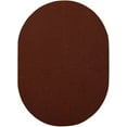 thumbnail image 2 of Furnish My Place Modern Indoor/Outdoor Commercial Solid Rust Rug, Modern Area Rug, Baby Nursery Mat, Pet-Friendly Carpet for Living Room, Playroom, Made in USA, 2' x 3' Oval - Set of 20, 2 of 6