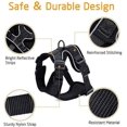 thumbnail image 4 of Arnés para gatos con correa, arnés transpirable para gatitos y rayas reflectantes, chaleco ajustable para perros pequeños, negro L, collar de animales fácil de poner para Ra persa, 4 of 5