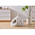 thumbnail image 5 of PetPals Anxiety Calming & Washable Kitten Cat Bed-Rose Hut, 5 of 8